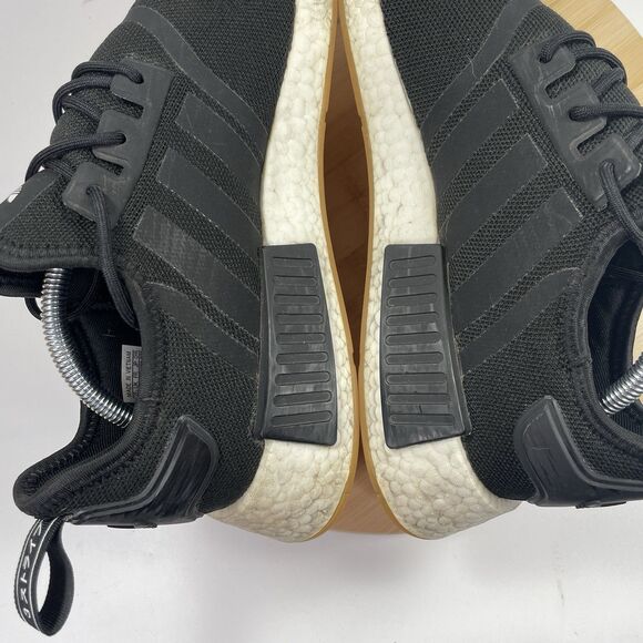 Adidas NMD R1 Boost Shoes Men’s Size 10 Black Gum Athletic Running Sneakers - Picture 13 of 16